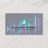 geldzak | Fin Tech | Diagrammen Visitekaartje (Voorkant)