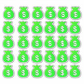 Geldzak Stickers (Voorkant)