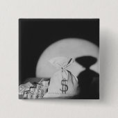 Geldzak Vierkante Button 5,1 Cm (Voorkant)