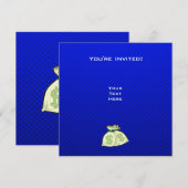 Geldzakken; Blauw Kaart (Voorkant / Achterkant)