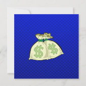 Geldzakken; Blauw Kaart (Achterkant)