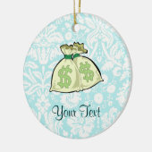 Geldzakken; Cute Keramisch Ornament (Links)