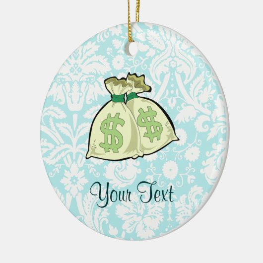 Geldzakken; Cute Keramisch Ornament (Links)