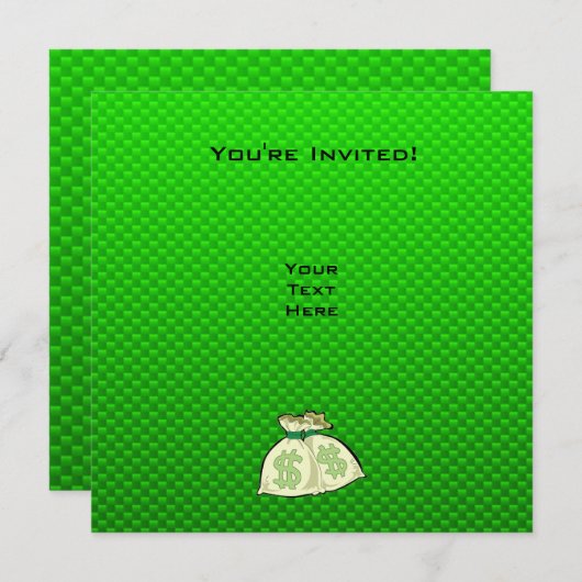 Geldzakken; Groen Kaart (Voorkant / Achterkant)