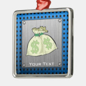 Geldzakken; Metaalblik Metalen Ornament (Links)