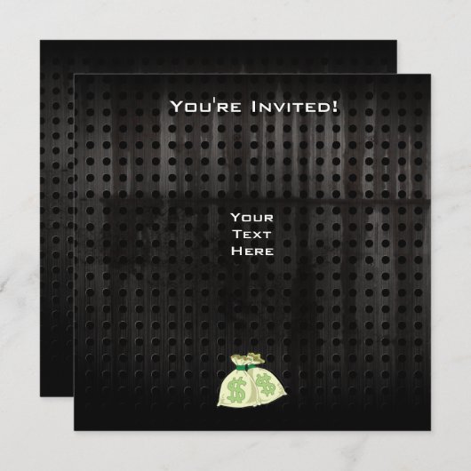 Geldzakken; robuust kaart (Voorkant / Achterkant)