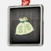 Geldzakken; robuust metalen ornament (Links)