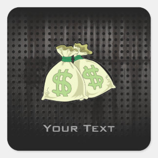 Geldzakken; Rugged Vierkante Sticker