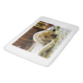 gele 2-labpuppy badmat (Gekanteld)