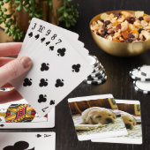 gele 2-labpuppy pokerkaarten (Insitu)