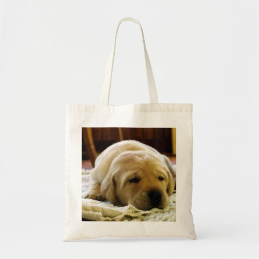 gele 2-labpuppy tote bag (Voorkant)