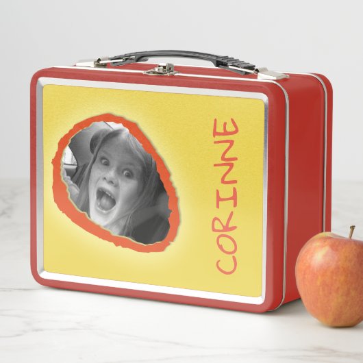 Gele aangepaste foto en naam (In situ)