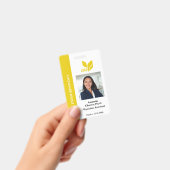Gele aangepaste werknemer-ID Fotonaam Badge (Handheld)