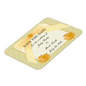 Gele aanjager sparen de Datum Magnet Magneet (Linkerzijde)