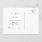 Gele aanjager sparen het Briefkaart van de Datum (Achterkant)
