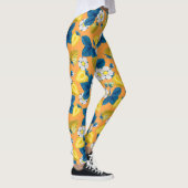 Gele aardbeien op sinaasappel leggings (Rechts)