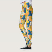 Gele aardbeien op sinaasappel leggings (Links)