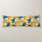 Gele aardbeien op sinaasappel lichaamskussen (Voorkant)