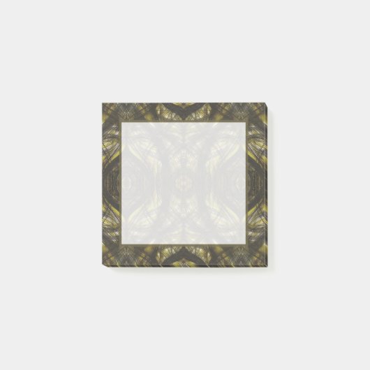 Gele Abstracte Aquarel Kunst Post-it® Notes (Voorkant)