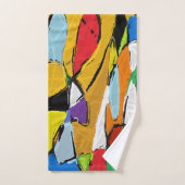 Gele Abstracte badhanddoekset Bad Handdoek (Handdoek)
