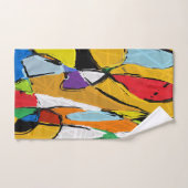 Gele Abstracte badhanddoekset Bad Handdoek (Handdoek)