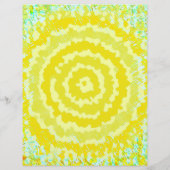 Gele Abstracte Bloem Bulk Scrapbook Papier Pagina' Flyer (Achterkant)