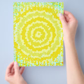 Gele Abstracte Bloem Bulk Scrapbook Papier Pagina' Flyer (Hand)