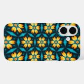 Gele Abstracte bloemen Case-Mate iPhone Case (Achterkant (horizontaal))