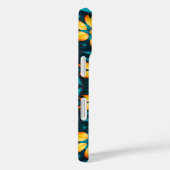 Gele Abstracte bloemen Case-Mate iPhone Case (Achterkant / Rechts)