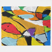 Gele Abstracte deken (Voorkant (Horizontaal))