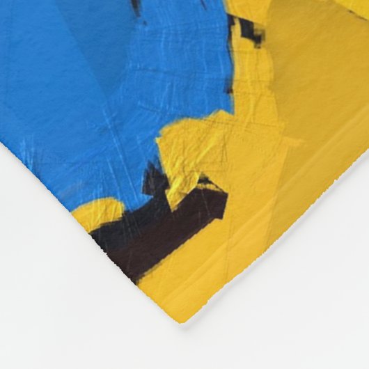 Gele Abstracte deken (Hoek)