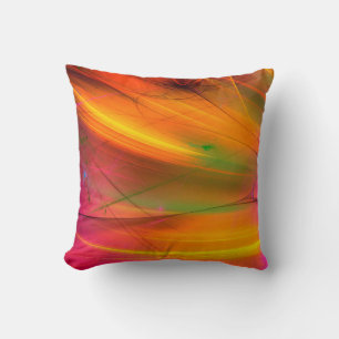 gele abstracte fractale achtergrond 3d rendering3d kussen
