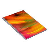 gele abstracte fractale achtergrond 3d rendering3d notitieboek (Rechterzijde)