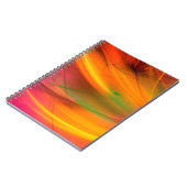 gele abstracte fractale achtergrond 3d rendering3d notitieboek (Linkerzijde)