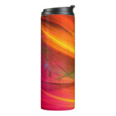 gele abstracte fractale achtergrond 3d rendering3d thermosbeker (Gedraaid links)