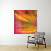 gele abstracte fractale achtergrond 3d rendering3d wandkleed (In situ)