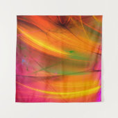 gele abstracte fractale achtergrond 3d rendering3d wandkleed (Voorkant)