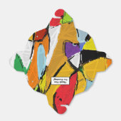 Gele Abstracte gunstdoos Bedankdoosjes (Uitgevouwen)