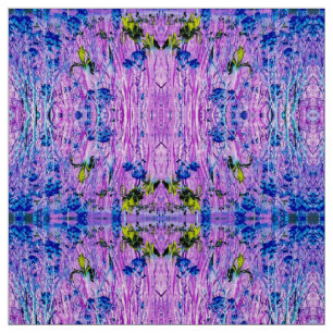 Gele Abstracte Iris's Stof