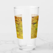 Gele Abstracte madeliefjes Glas (Rechts)