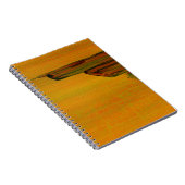Gele abstracte notitieboek (Rechterzijde)