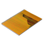 Gele abstracte notitieboek (Linkerzijde)