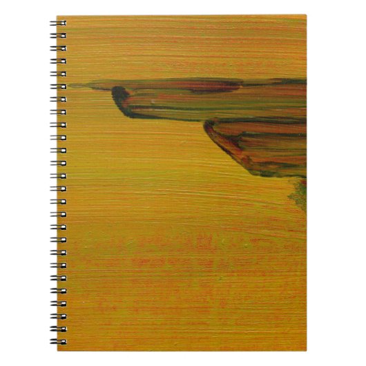 Gele abstracte notitieboek (Voorkant)