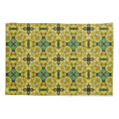 Gele Abstracte primroopbloem Kussensloop (Achterkant)