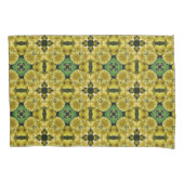 Gele Abstracte primroopbloem Kussensloop (Voorkant)