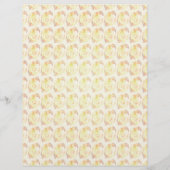 Gele Abstracte Rozen Bulk Scrapbook Papier Pagina' Flyer (Achterkant)