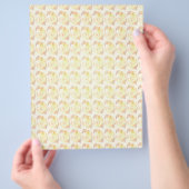 Gele Abstracte Rozen Bulk Scrapbook Papier Pagina' Flyer (Hand)