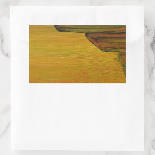 Gele Abstracte Sticker (Tas)