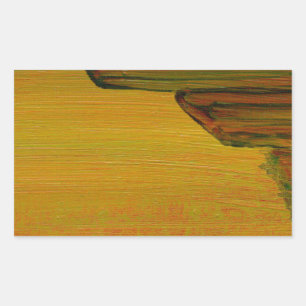 Gele Abstracte Sticker