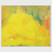 gele abstracte textuur aol poot. handgetekende tes cadeaupapier (Vlak)